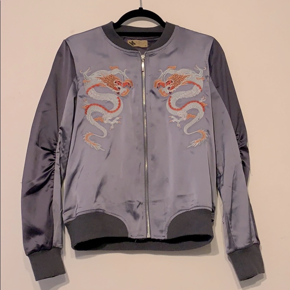 Satin Pewter bomber